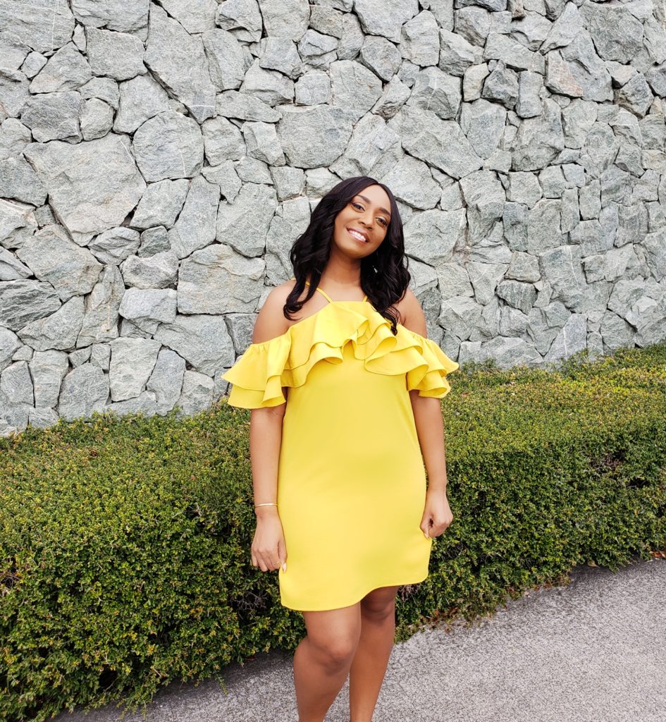 Oh Happy Day! Yellow Ruffle Dress Look