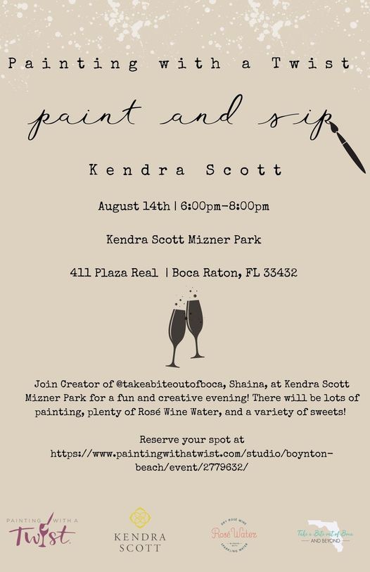 Paint n Sip at Kendra Scott